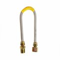 Thrifco Plumbing Stainless Steel Gas Flex, 3/8 Inch O.D. x 1/4 Inch I.D. x 48 Inch Long with 1/2 Inch MIP 4400683